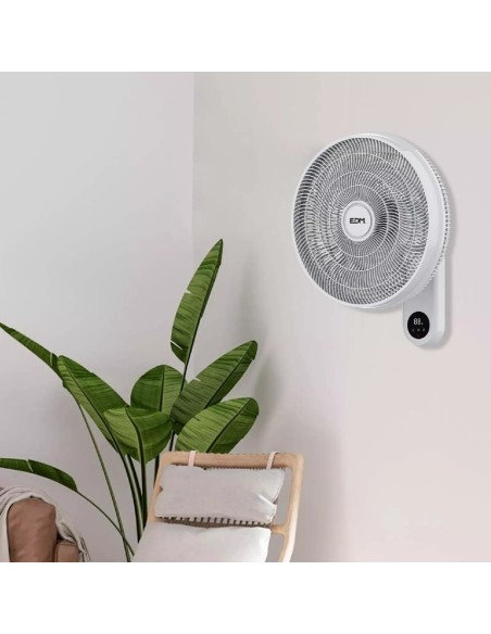 edm ventilador pared mando a distancia blanco po