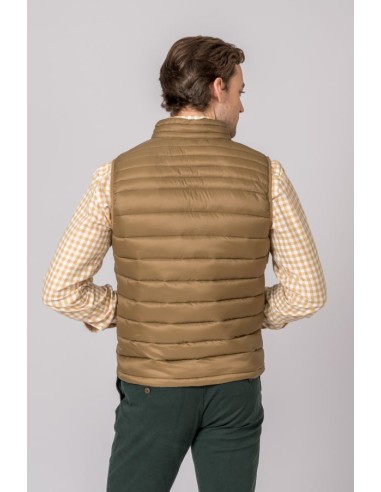 chaleco niza british cotton camel g900 talla l