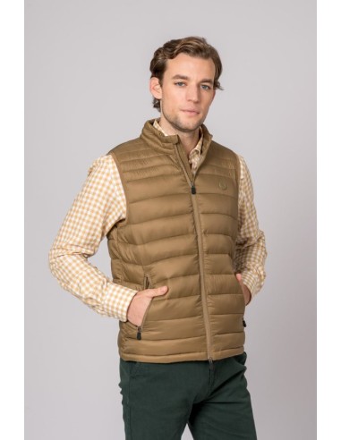 chaleco niza british cotton camel g900 talla xxl