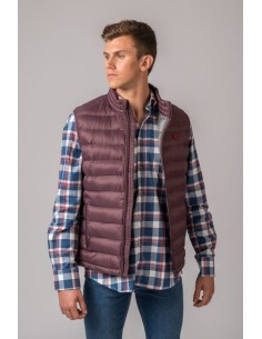 chaleco lugo british cotton burdeos g900 talla s 2