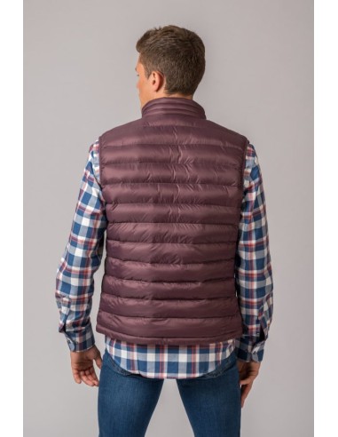 chaleco lugo british cotton burdeos g900 talla m