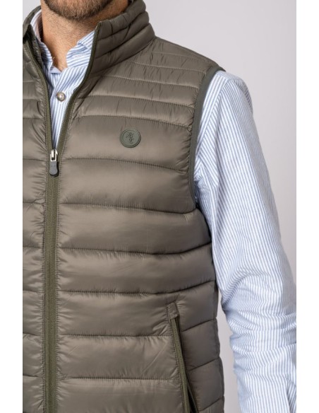 chaleco niza british cotton verde g900 talla s