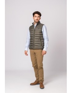 chaleco niza british cotton verde g900 talla m