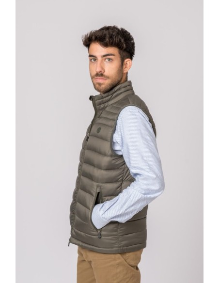 chaleco niza british cotton verde g900 talla xl