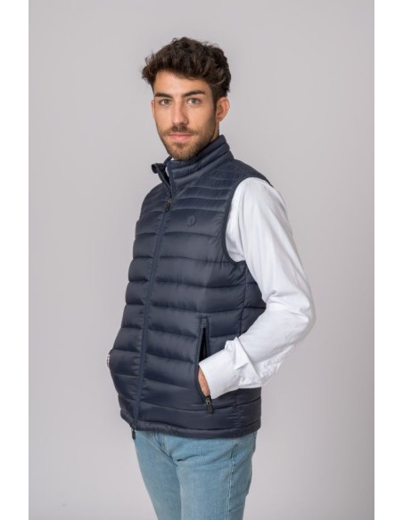 chaleco niza british cotton marino g900 talla m