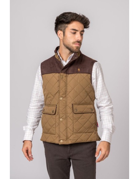 chaleco husky coimbra camel w360 talla s