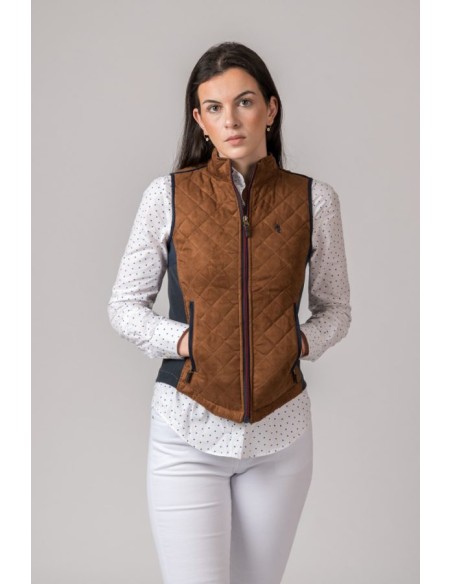 chaleco mujer acedera antelina cobre g500 talla xs