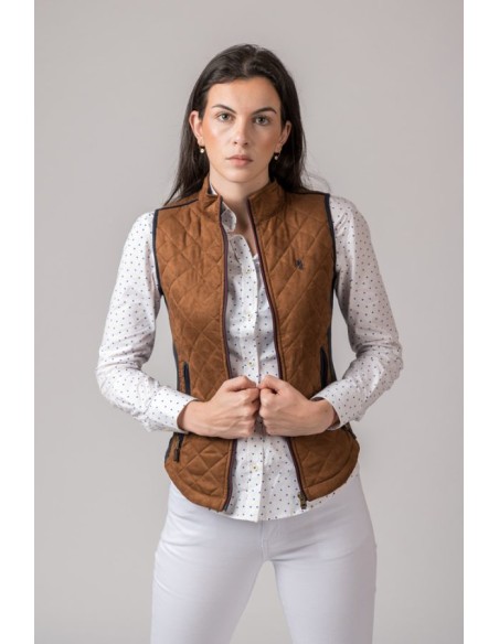 chaleco mujer acedera antelina cobre g500 talla xs