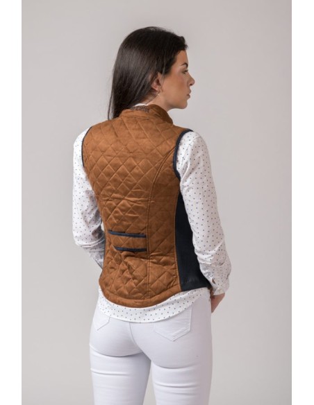 chaleco mujer acedera antelina cobre g500 talla xs