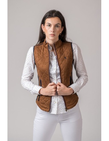 chaleco mujer acedera antelina cobre g500 talla m