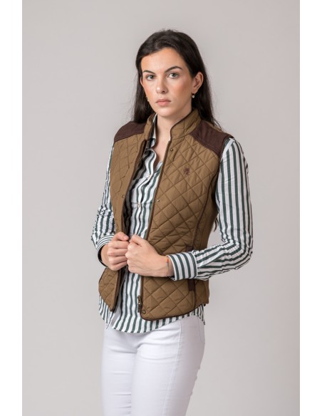 chaleco mujer new kimberly camel w200n talla s