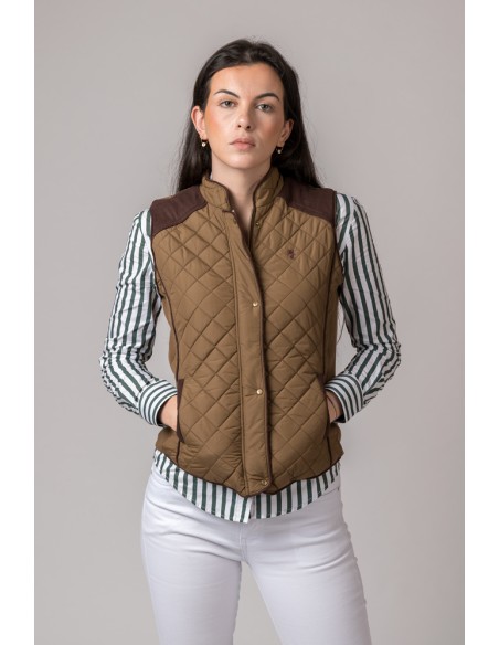 chaleco mujer new kimberly camel w200n talla s