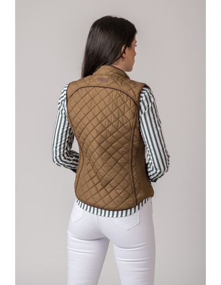 chaleco mujer new kimberly camel w200n talla l