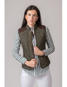 chaleco mujer new kimberly verde w200n talla xs 2