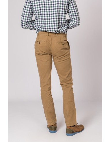 pantalon chino classic british cotton camel t. 40
