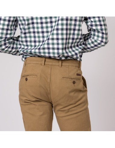 pantalon chino classic british cotton camel t. 44