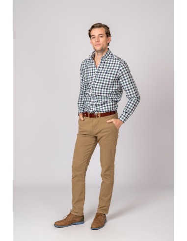 pantalon chino classic british cotton camel t. 46