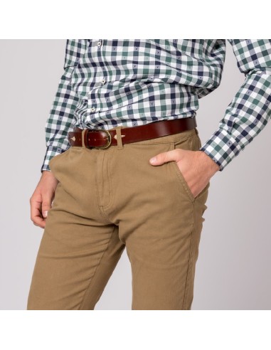 pantalon chino classic british cotton camel t. 50