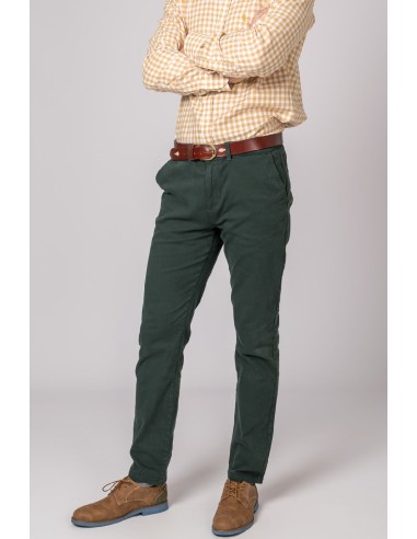 pantalon chino classic british cotton green t. 40