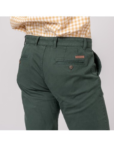 pantalon chino classic british cotton green t. 40