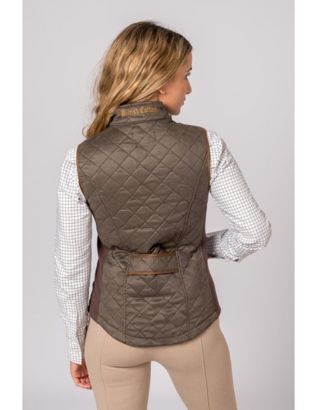 chaleco mujer acedera antelina verde g500 t.xxl