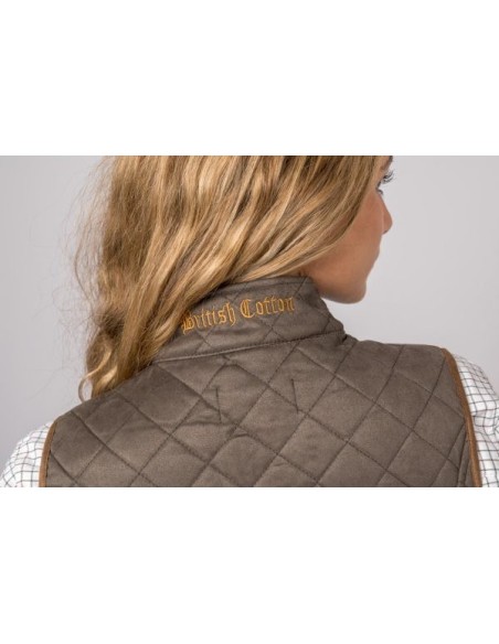 chaleco mujer acedera antelina verde g500 t.xxl