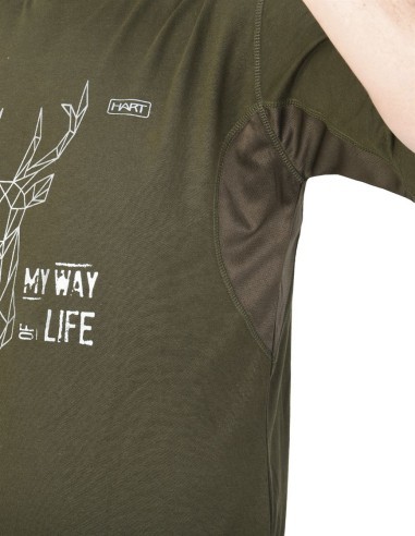 t-shirt hart branded deer talla m