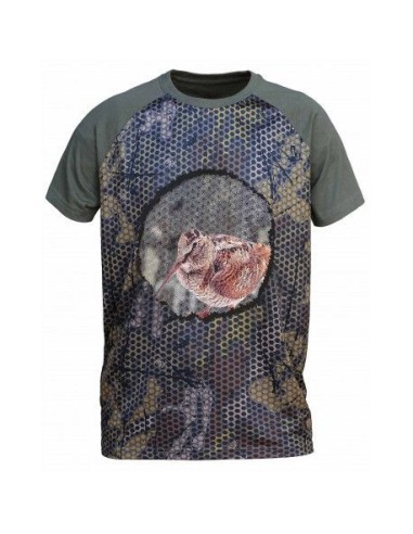 camiseta forest-print 3d becada talla xl