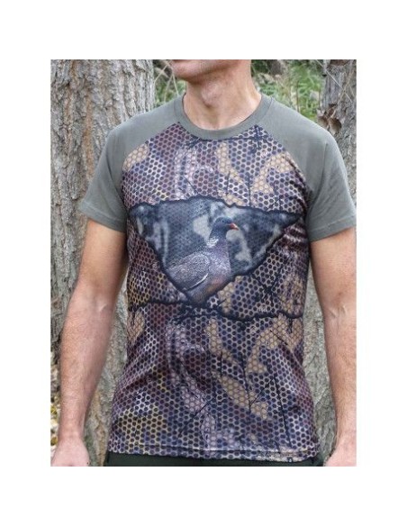 camiseta forest-print 3d paloma talla m