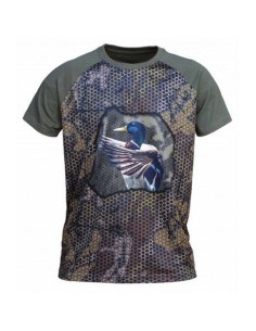 camiseta forest-print 3d pato talla xxl