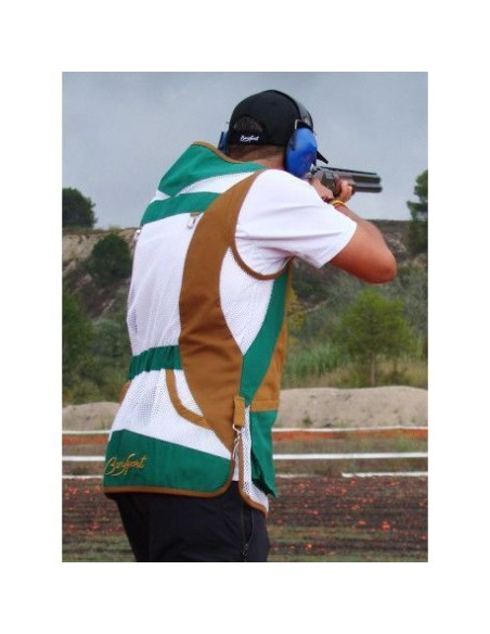 chaleco de tiro classic re verde encina talla m