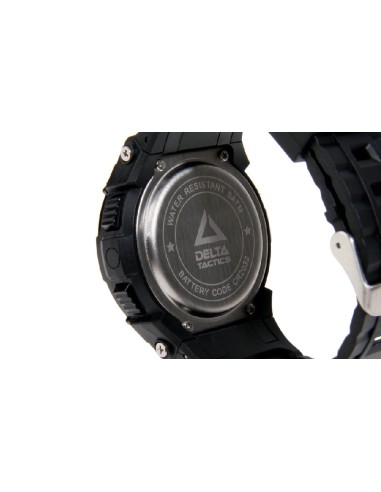 reloj tactico con podometro negro delta dttw004