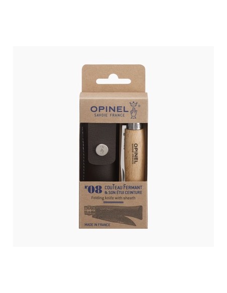 navaja opinel inox nº8 con funda 85mms (110)na1001