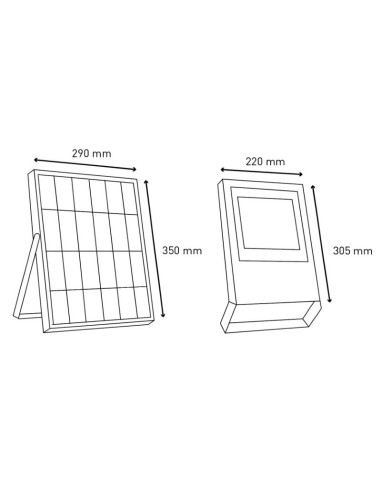 proyector solar led mercurio 100w ip65