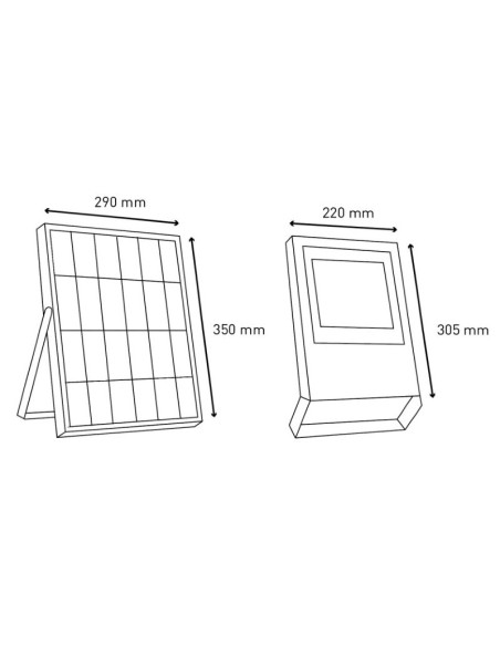 proyector solar led mercurio 100w ip65