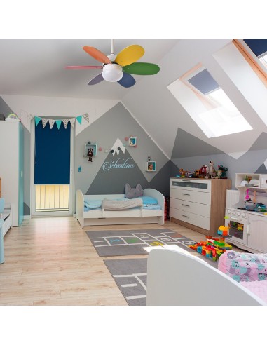 ventilador dc alves 2xe27 blanco 6 aspas rev c.rem