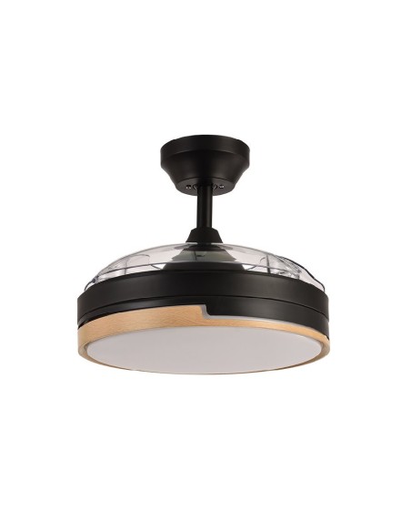 ventilador dc 48w olimpia negro/mad 3asp 6 vel 91d