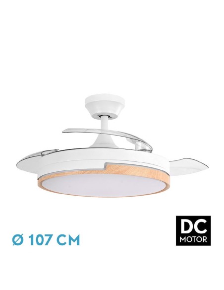 ventilador dc 72w olimpia blanc/hay 3asp 6 velocid