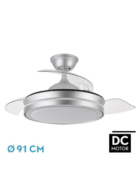 ventilador dc esparta plata mini 72w 6120lm 91d 3asp
