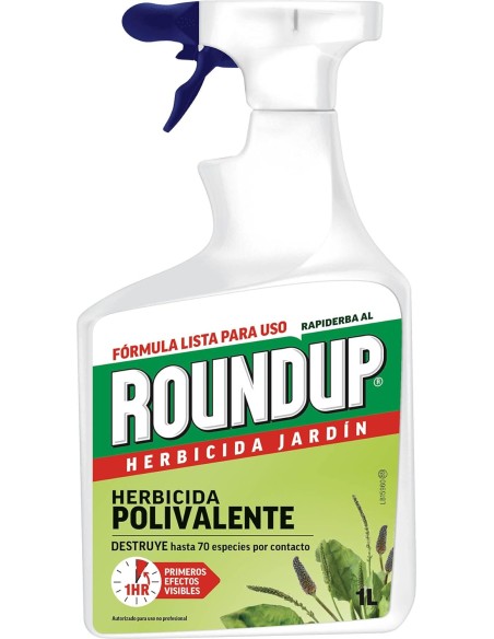 pistola roundup 1l herbicida jardin eco