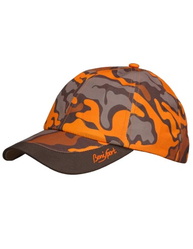 gorra camuflage naranja infantil-regulable