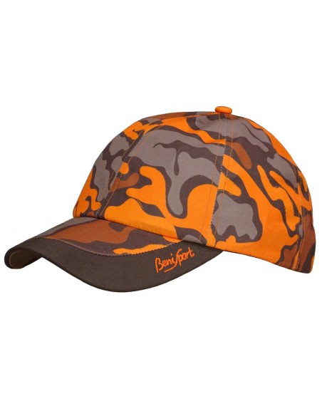 gorra camuflage naranja infantil-regulable