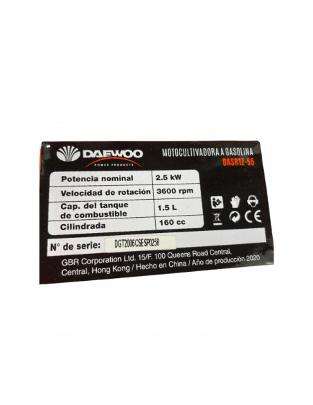 motoazada a gasolina dasr1z-55 daewoo