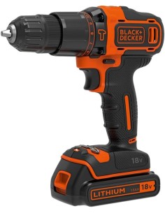 taladro percutor 18v 40nm bdchd18kb black+decker 2