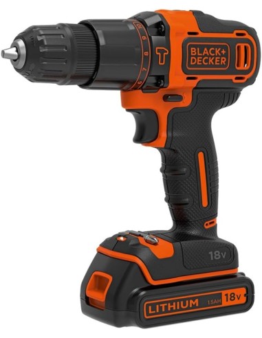 taladro percutor 18v 40nm bdchd18kb black+decker