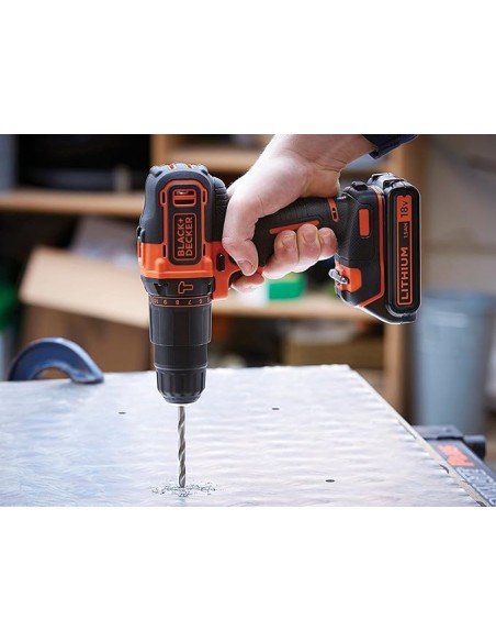 taladro percutor 18v 40nm bdchd18kb black+decker