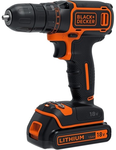 taladro atornillador 18v bdcdc18k-qw black+decker