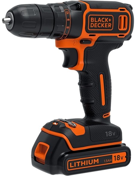 taladro atornillador 18v bdcdc18k-qw black+decker