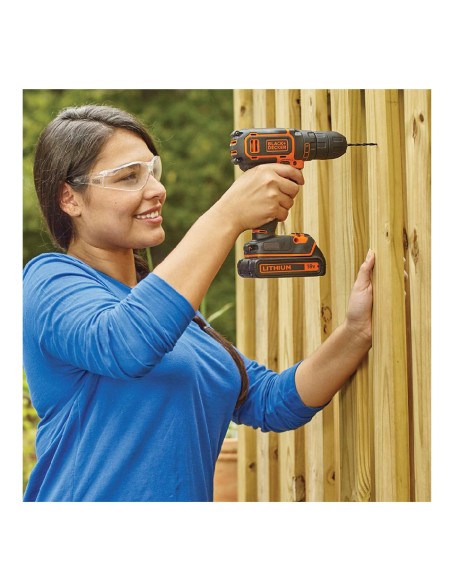 taladro atornillador 18v bdcdc18k-qw black+decker