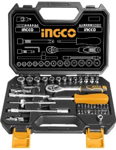 maleta herramientas 45 pcs ingco